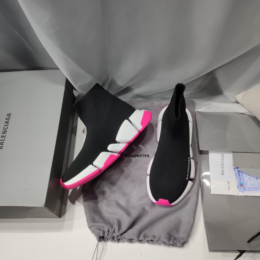 balenciaga sock sneakers - black/pink, sizes 35-44 - Image 4