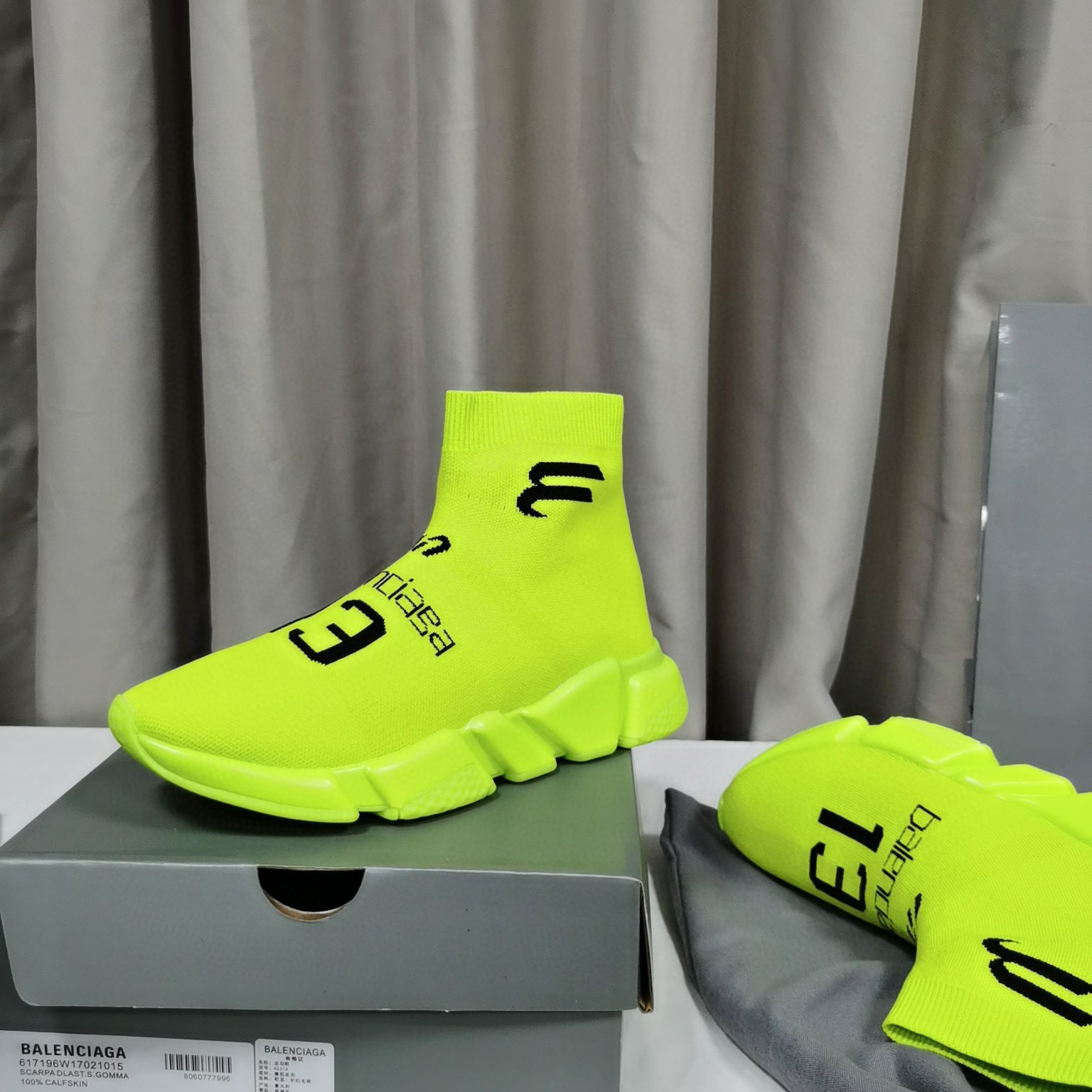 balenciaga neon sock sneakers size 35-44 - Image 4