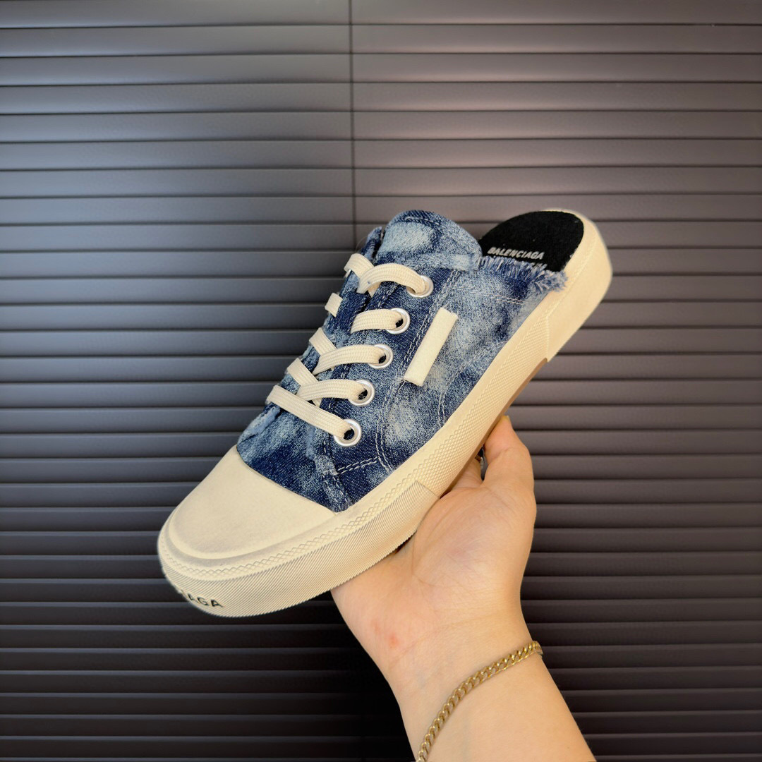balenciaga denim slip-on sneakers - size 35-44 - Image 4