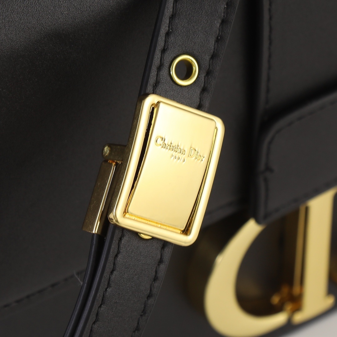 dior black leather handbag 24x17x8 cm - Image 4