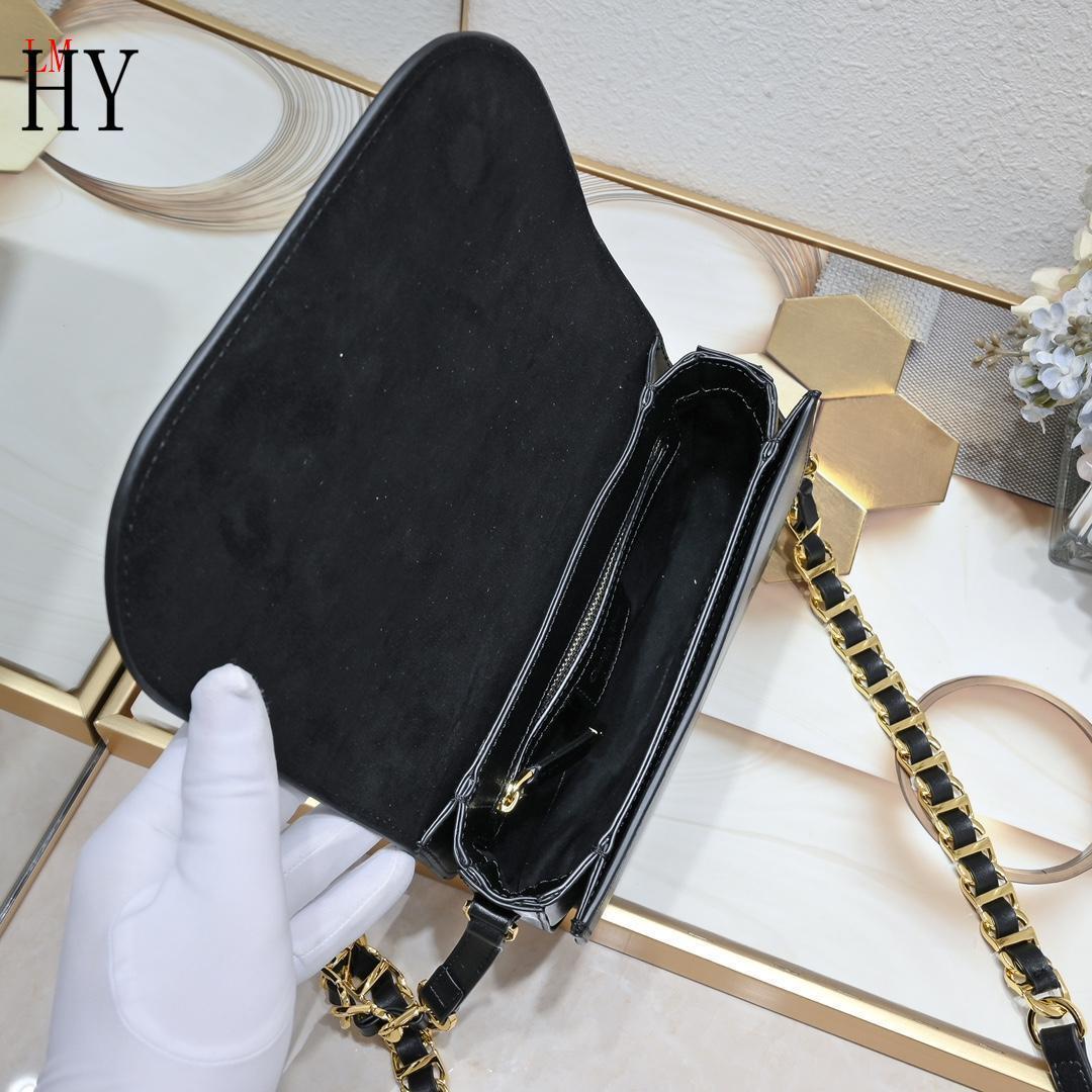 dior black leather crossbody bag - 21*6*12cm - Image 4