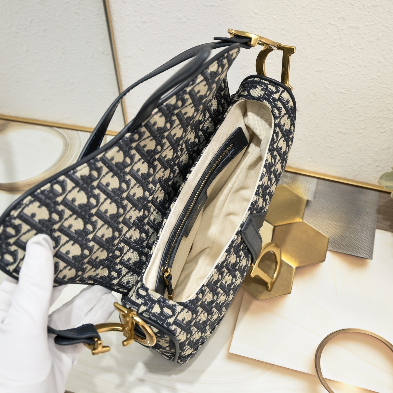 dior saddle bag - 25.5x20x6.5 cm, model 408082 - Image 4