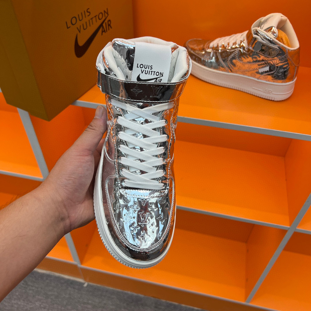 louis vuitton x nike air force 1 high sneakers - size 38-44 - Image 4
