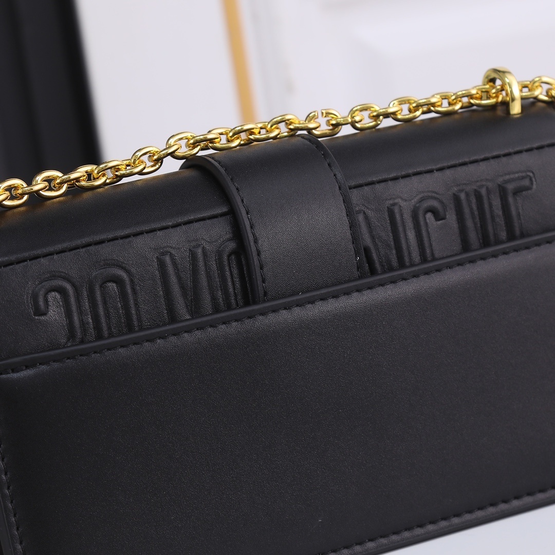 dior black leather crossbody bag - 21.5x12x6 cm - Image 4