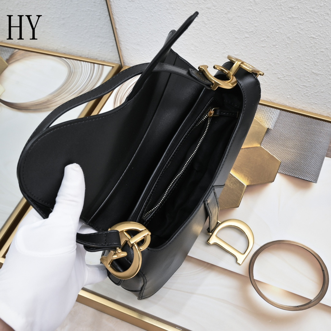 dior saddle bag - 25.5 x 20 x 6.5 cm - black - Image 4