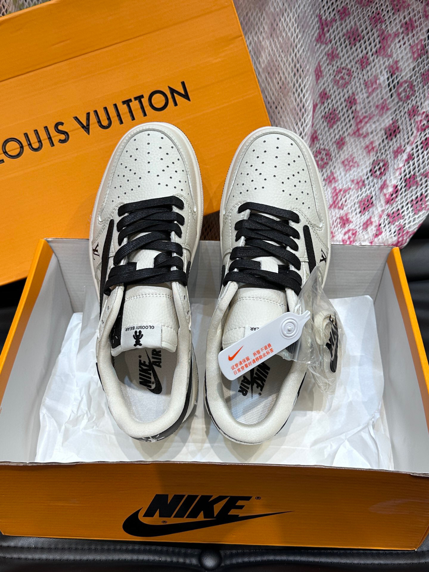 louis vuitton x nike air force 1 sneakers, size 38-44 - Image 4