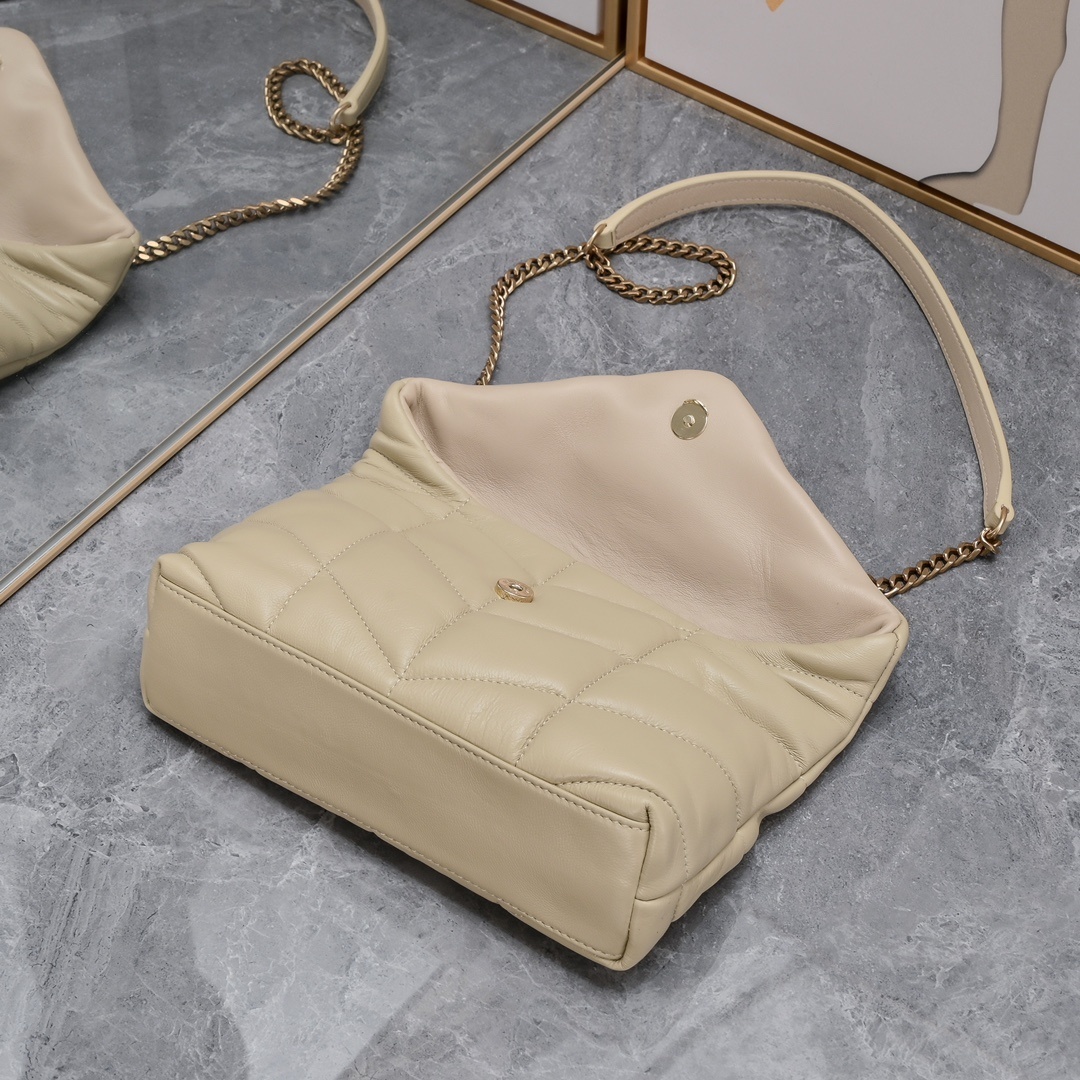 yves saint laurent quilted shoulder bag - 23×15.5×8.5cm - Image 4
