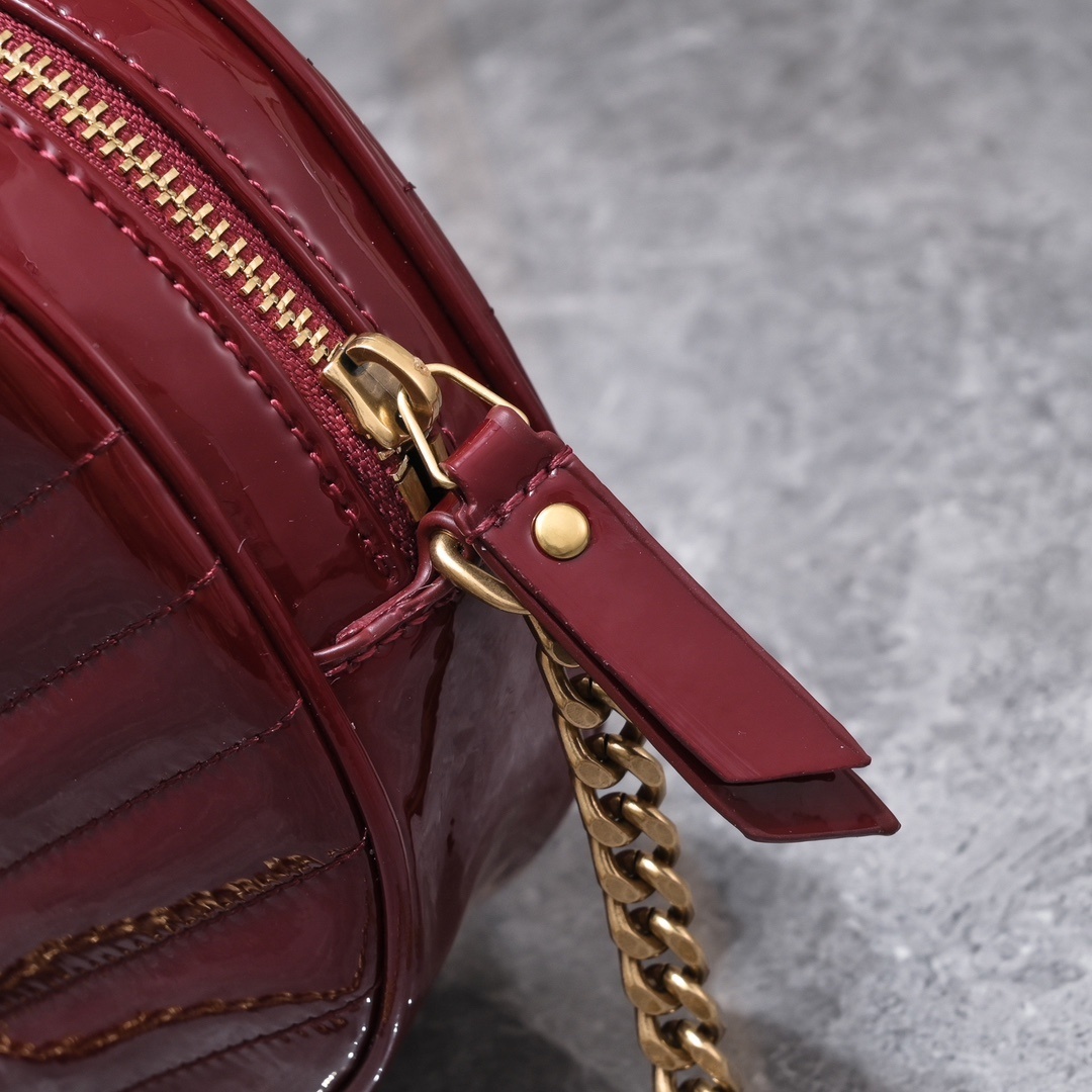 yves saint laurent round crossbody bag - 17x17x5.5 cm - Image 4
