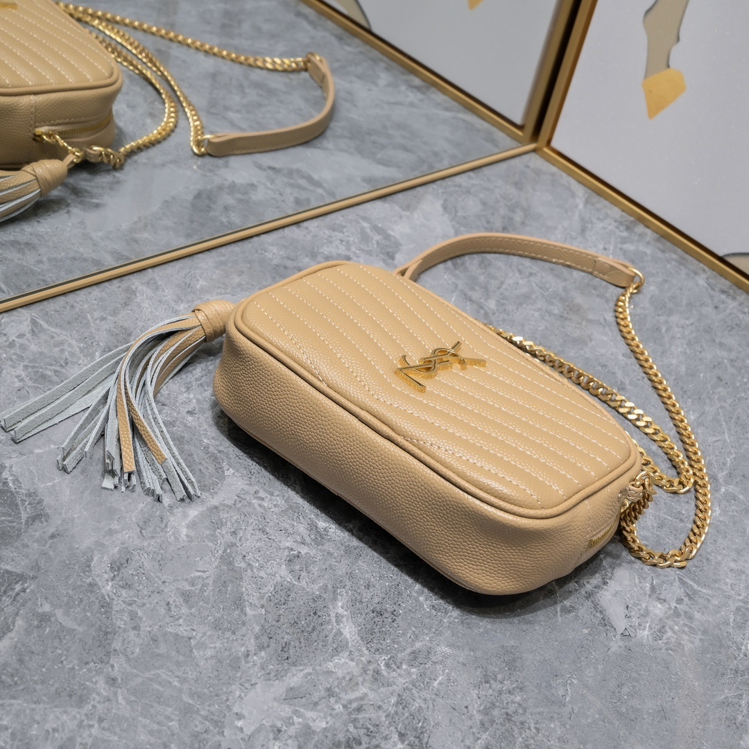 yves saint laurent quilted crossbody bag - 18×10×5cm - Image 4