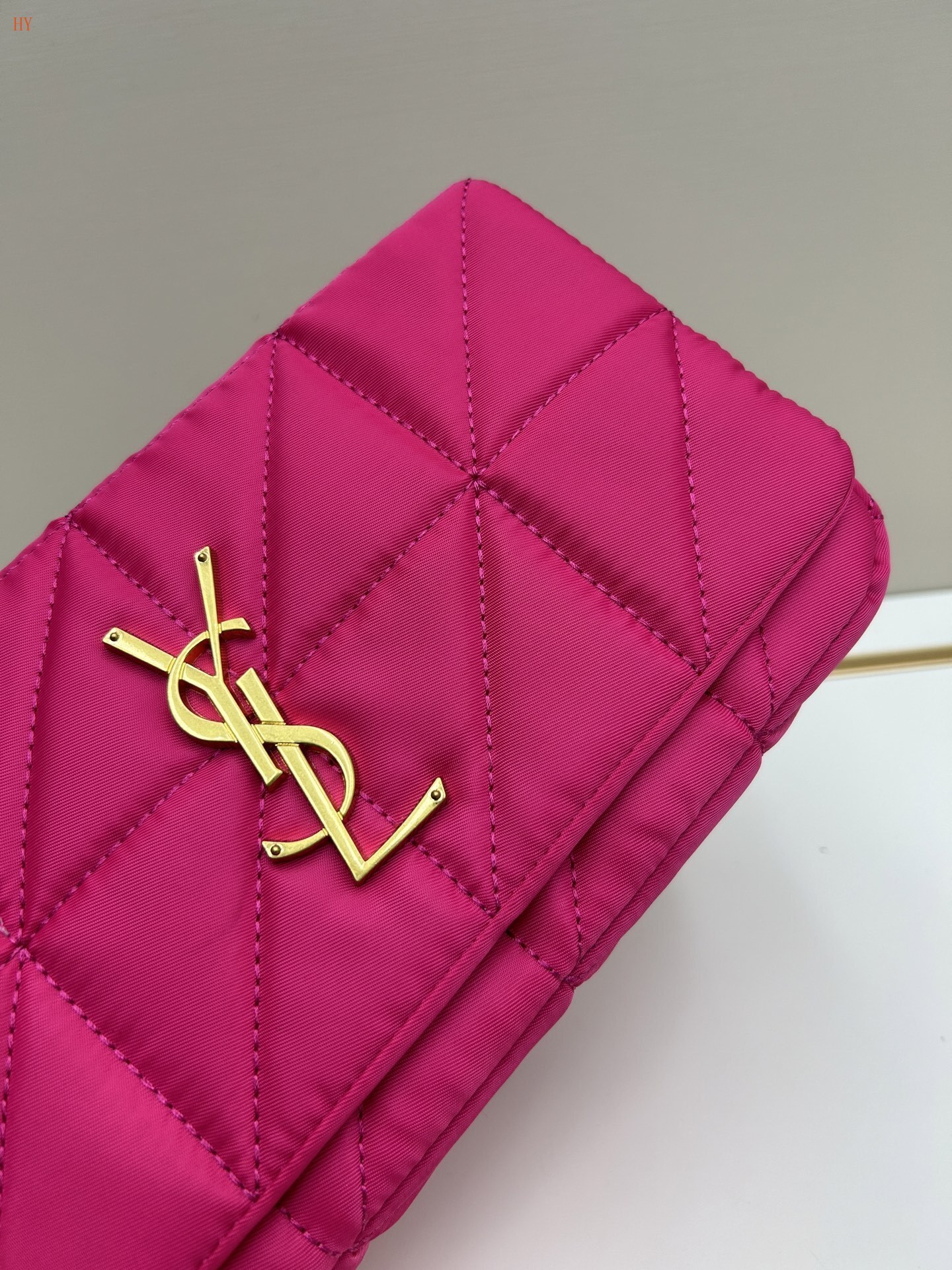 yves saint laurent pink quilted wallet on chain - 25*14*6 cm - Image 4