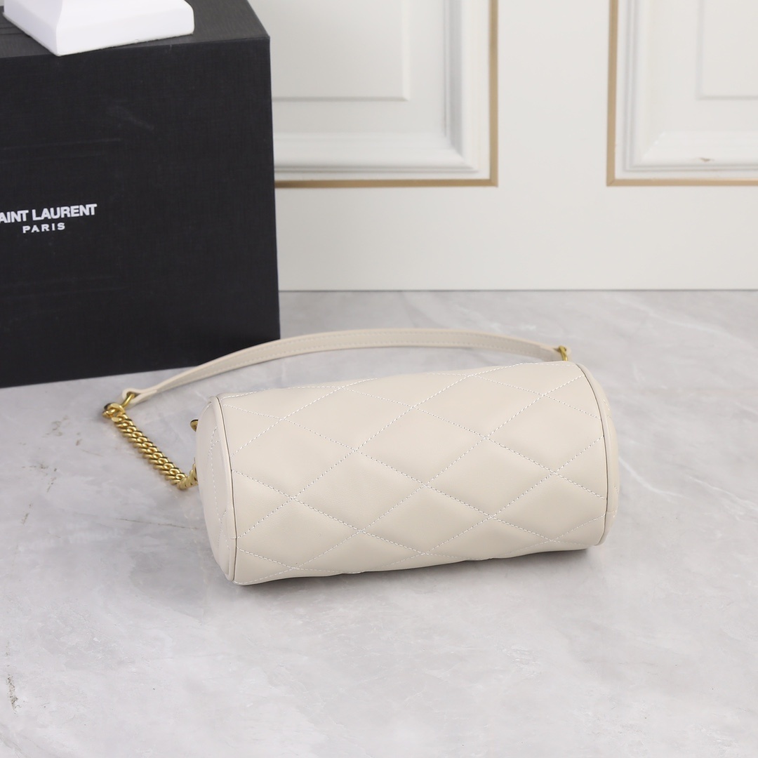 yves saint laurent quilted cream bag - 20*10*10 - Image 4