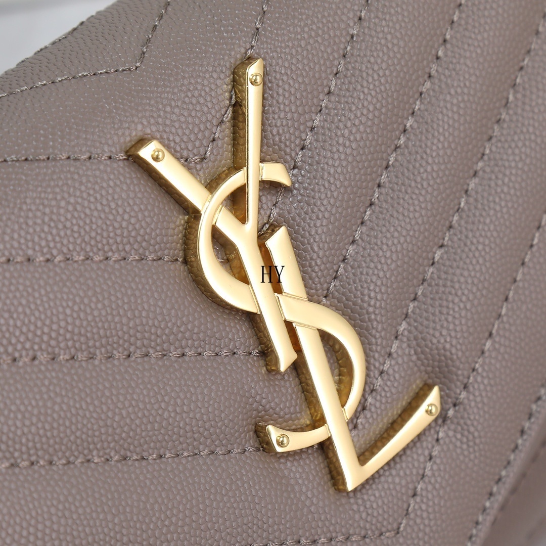 yves saint laurent chevron wallet on chain - 22.5x14x4 cm - Image 4