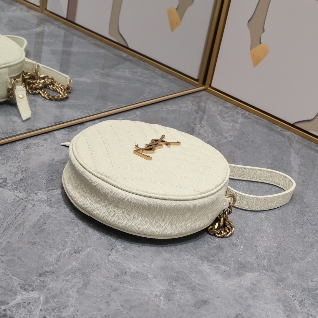 yves saint laurent round crossbody bag - 17x17x5.5 cm - Image 4