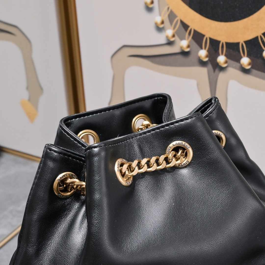 yves saint laurent black bucket bag - 22×29×15cm - Image 4