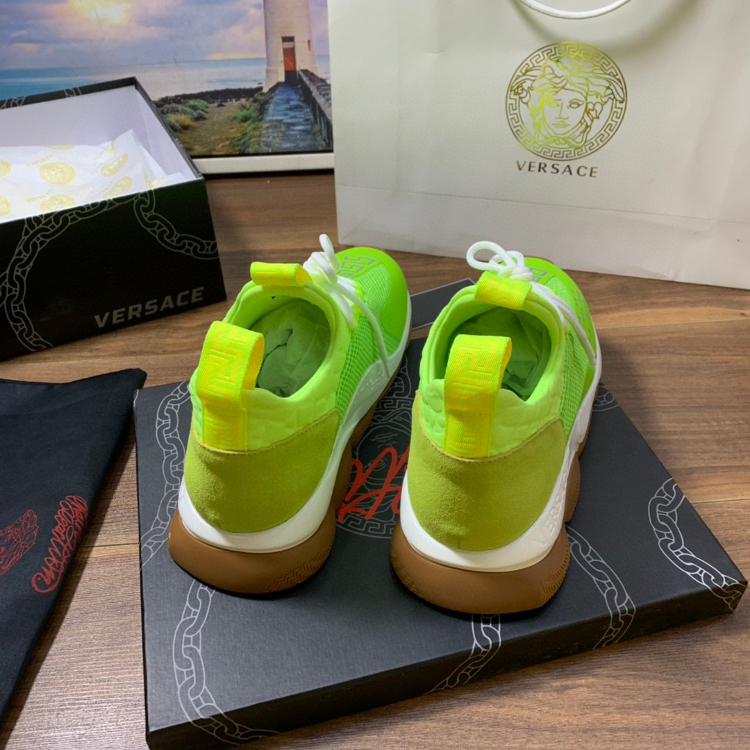 versace neon green sneakers for couples - sizes 35-44 - Image 4