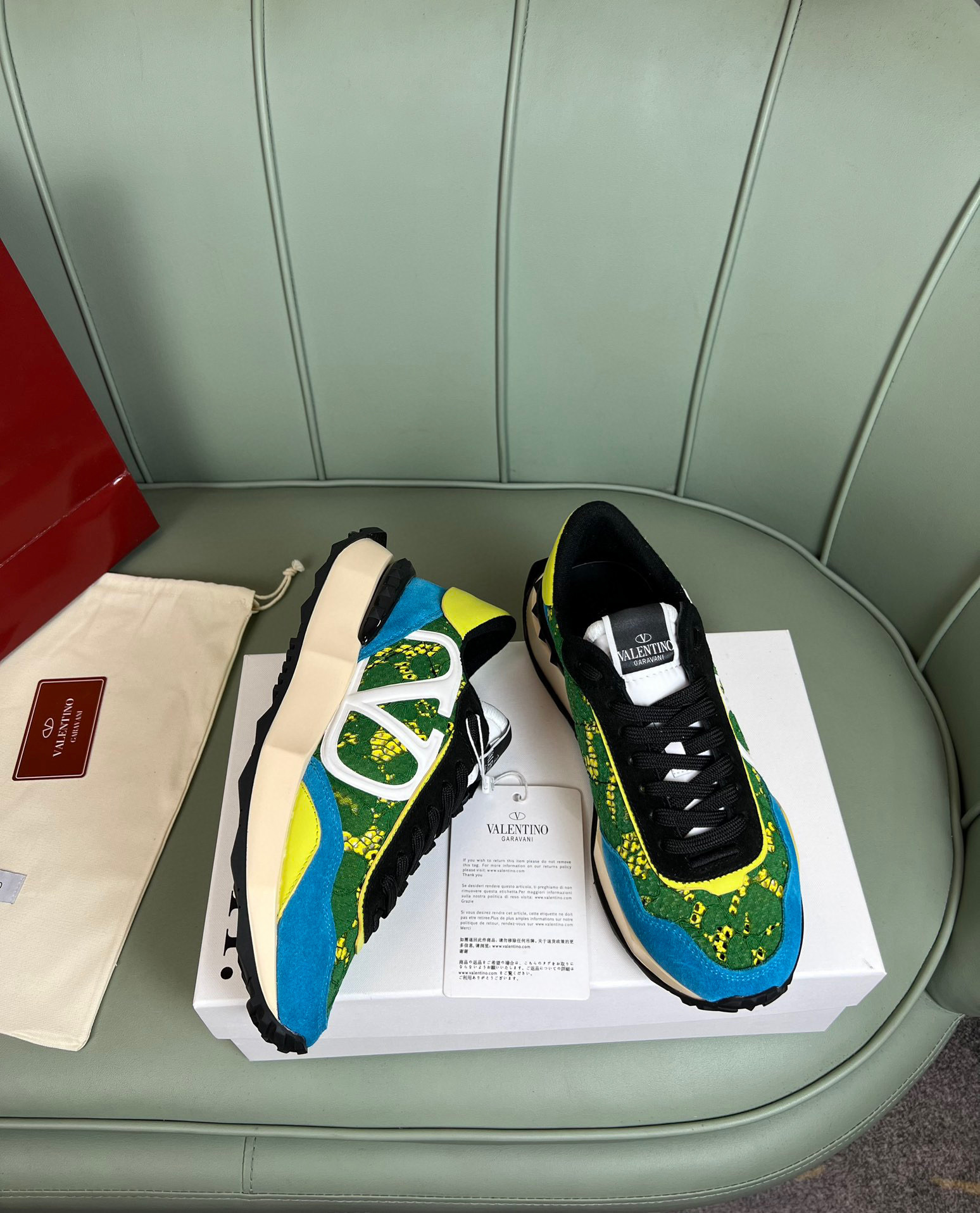 valentino unisex sneakers size 35-44 - colorful design - Image 4