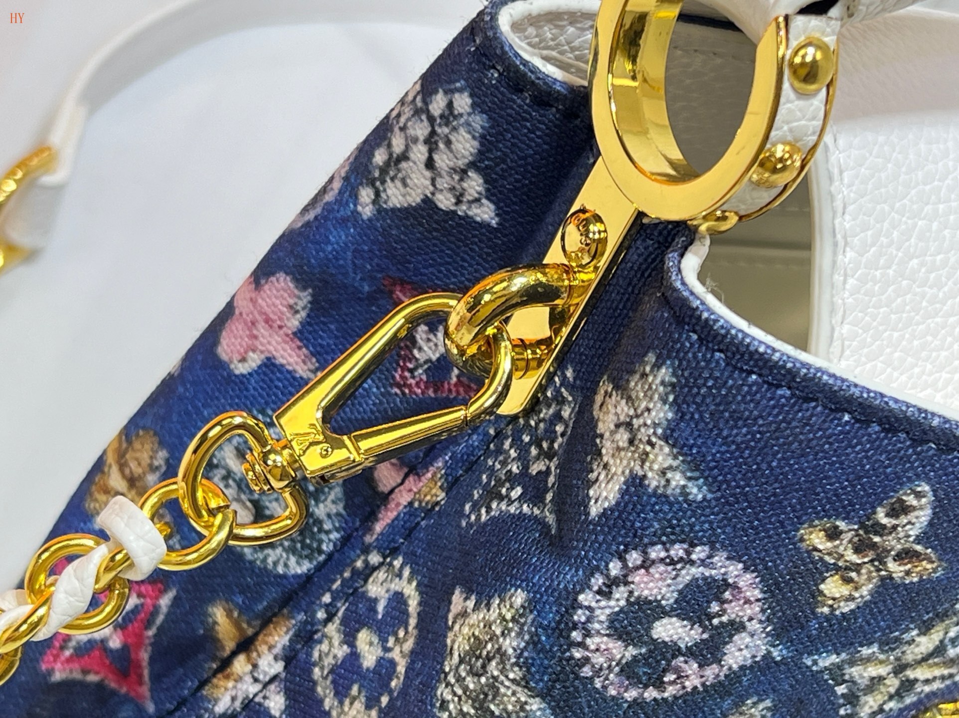 louis vuitton 21*14*8 monogram denim handbag - Image 5