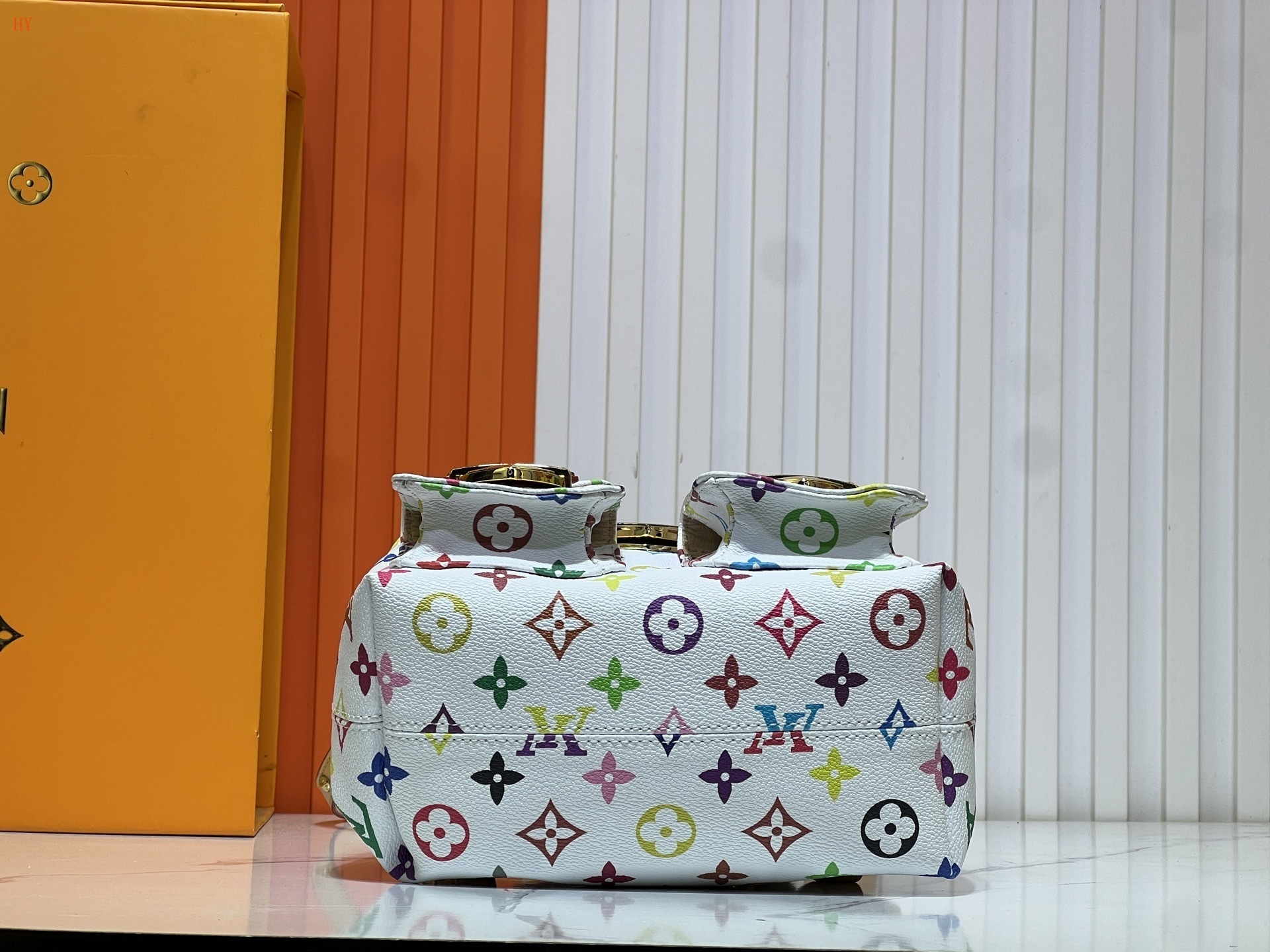 louis vuitton colorful monogram backpack 26x24x7 cm - Image 5