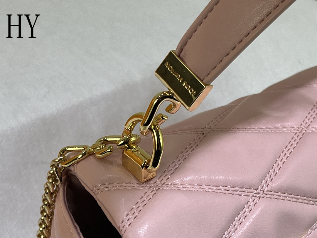 louis vuitton pink quilted handbag - 23x16x10 cm - Image 5