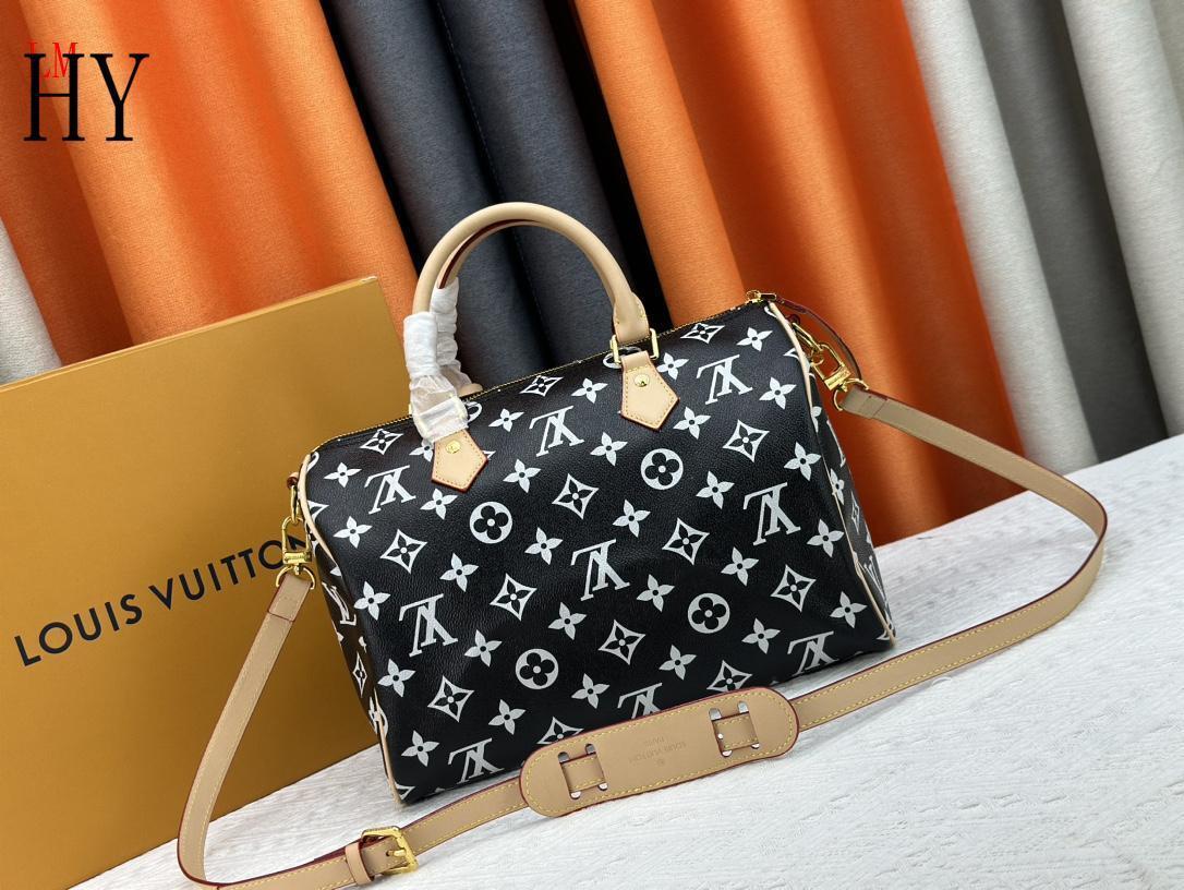 louis vuitton monogram canvas handbag 30x21x17 cm - Image 5