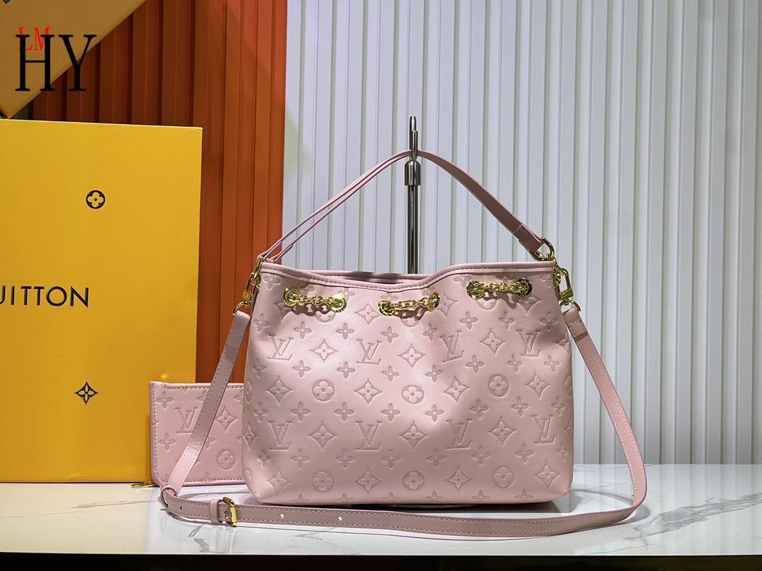 louis vuitton pink handbag with pouch - 28x20x11.5 cm - Image 5