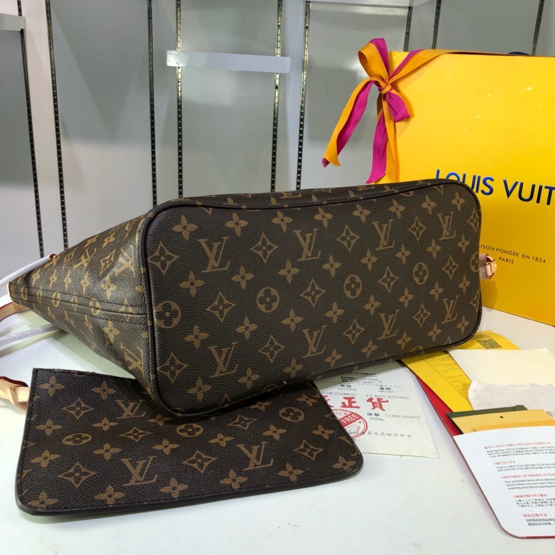 louis vuitton monogram tote bag with pouch - 40/32,118091/081 - Image 5