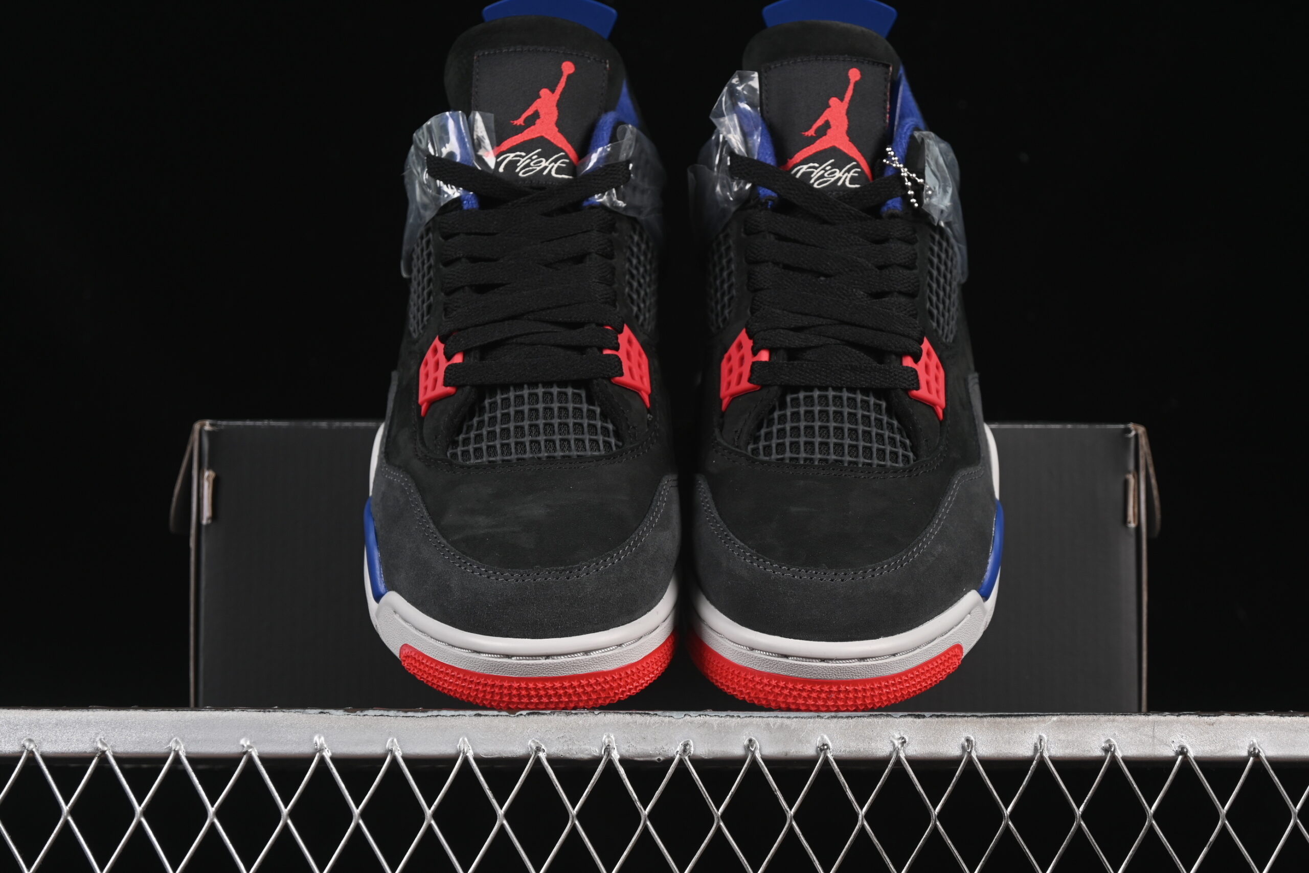 air jordan 4 retro 'lase' fv5029-003 - black/grey/blue - Image 4