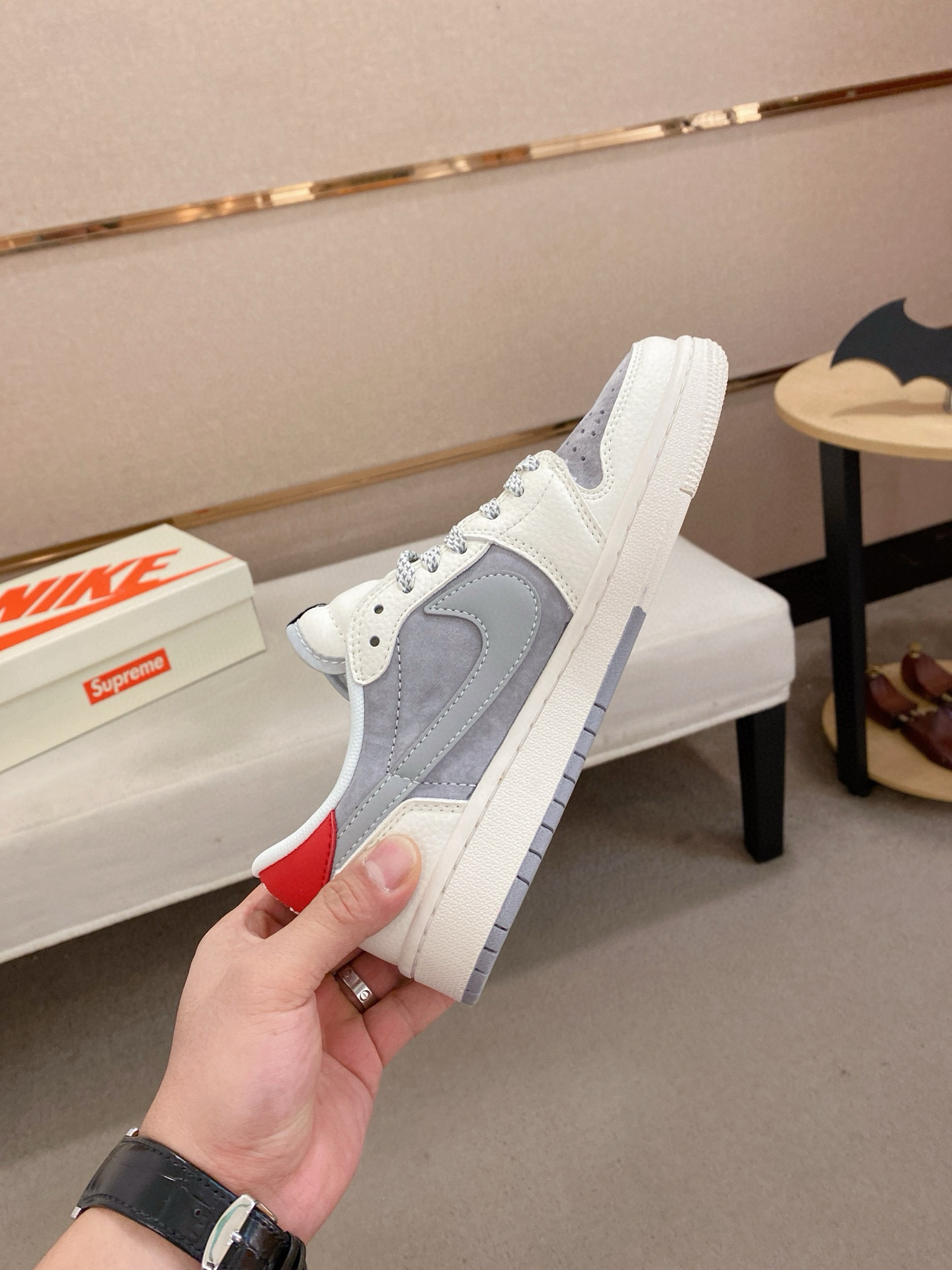 louis vuitton x supreme air jordan 1 low - size 35/44 - Image 5