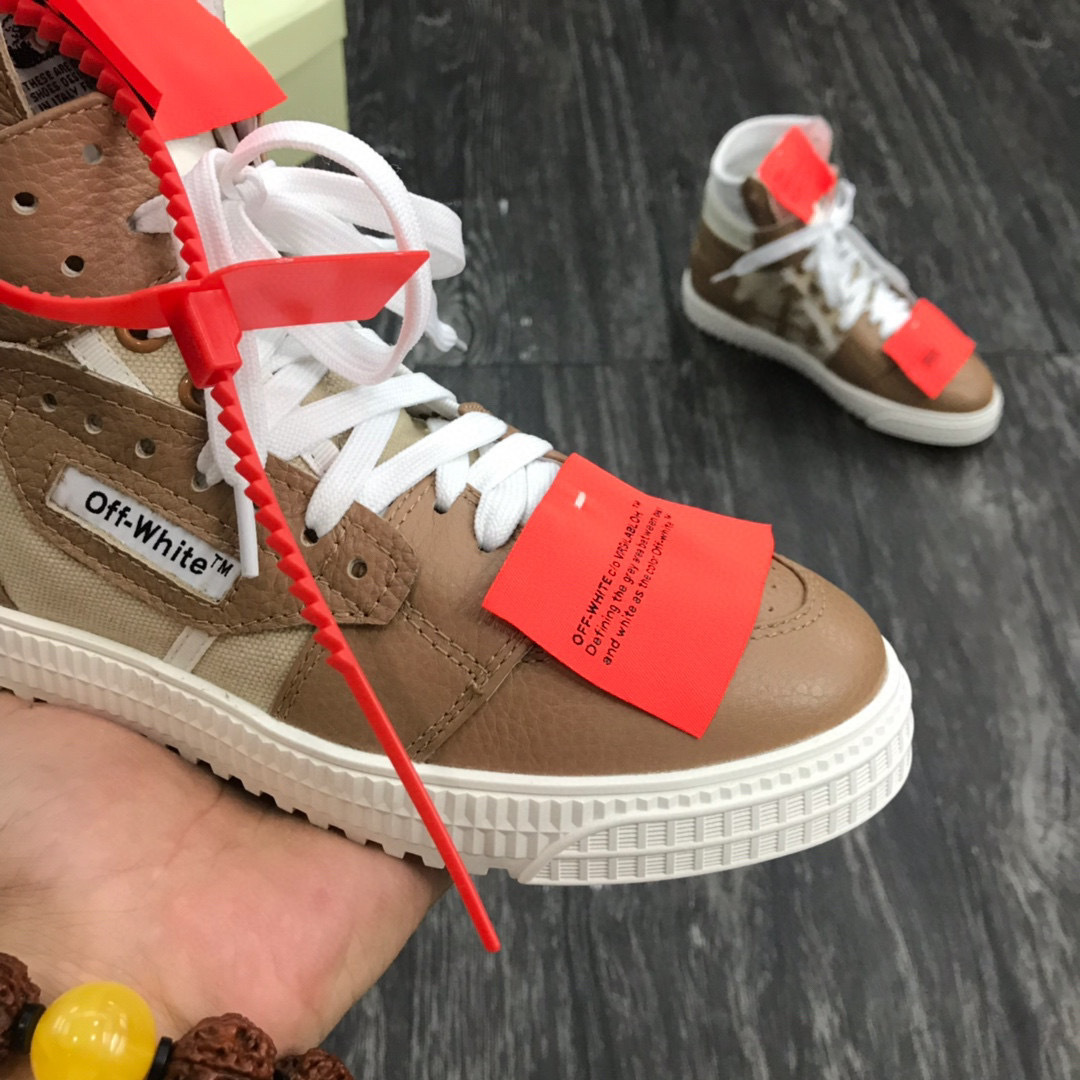 off-white high-top sneakers for couples, sizes 35-44 - Image 5