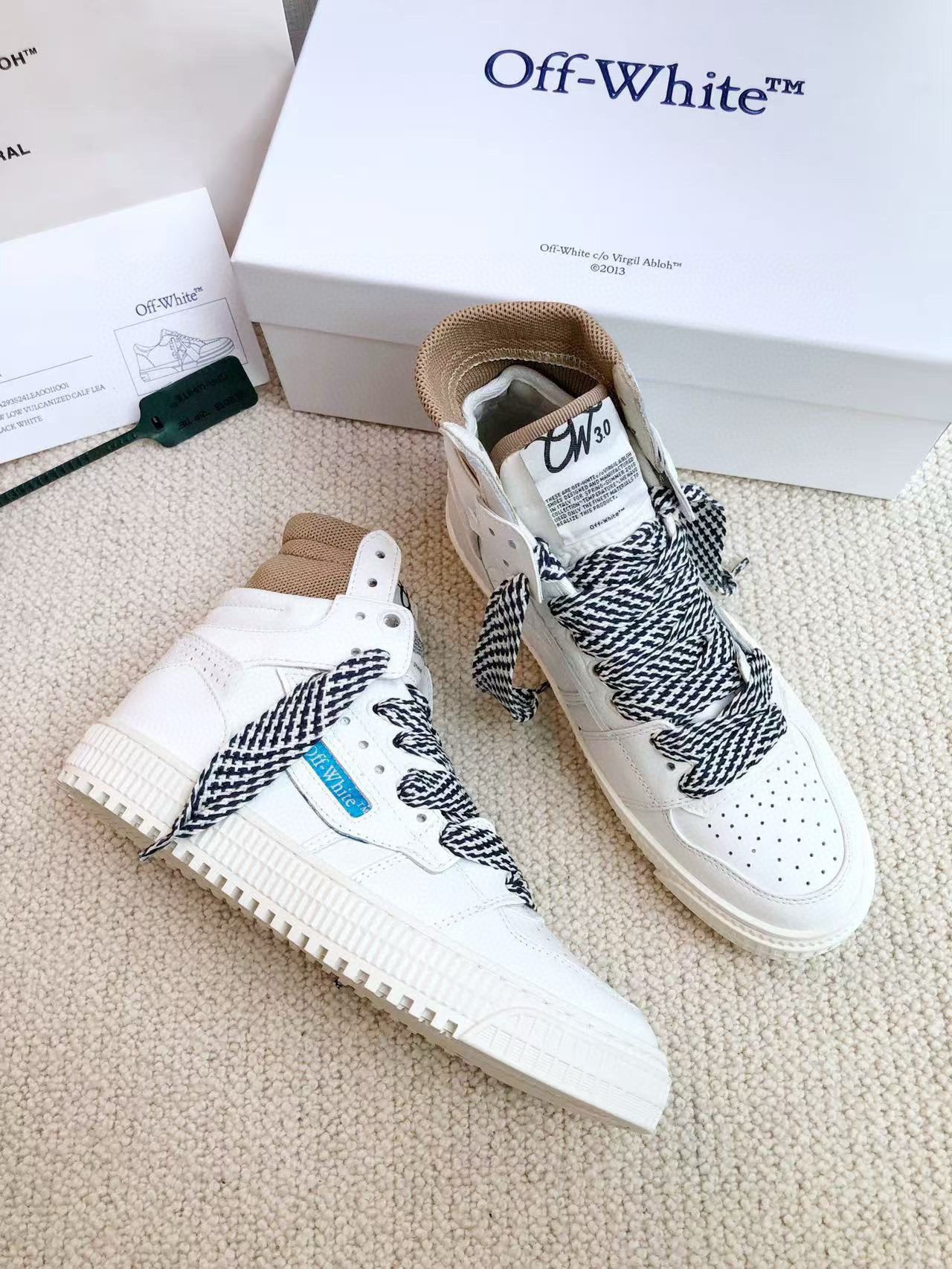 off-white high-top sneakers - size 35/44 - Image 5