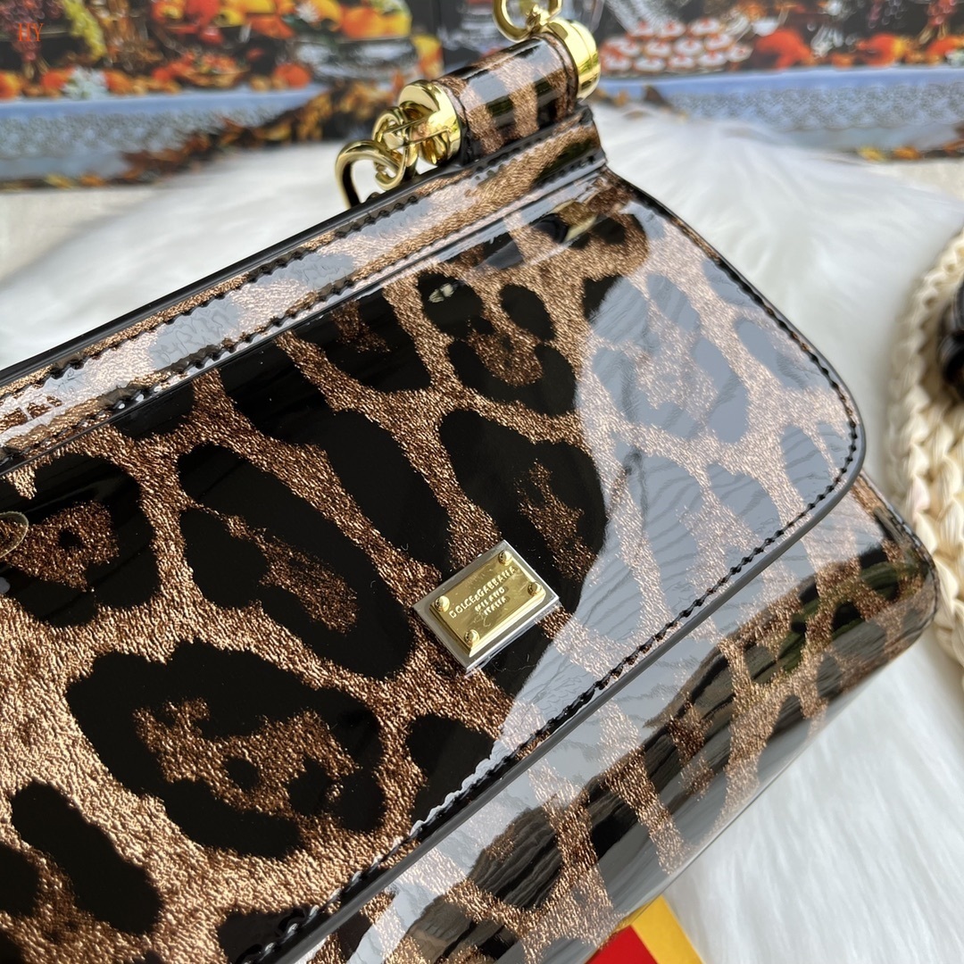 dolce & gabbana leopard print handbag - 20x17x7 cm - Image 5