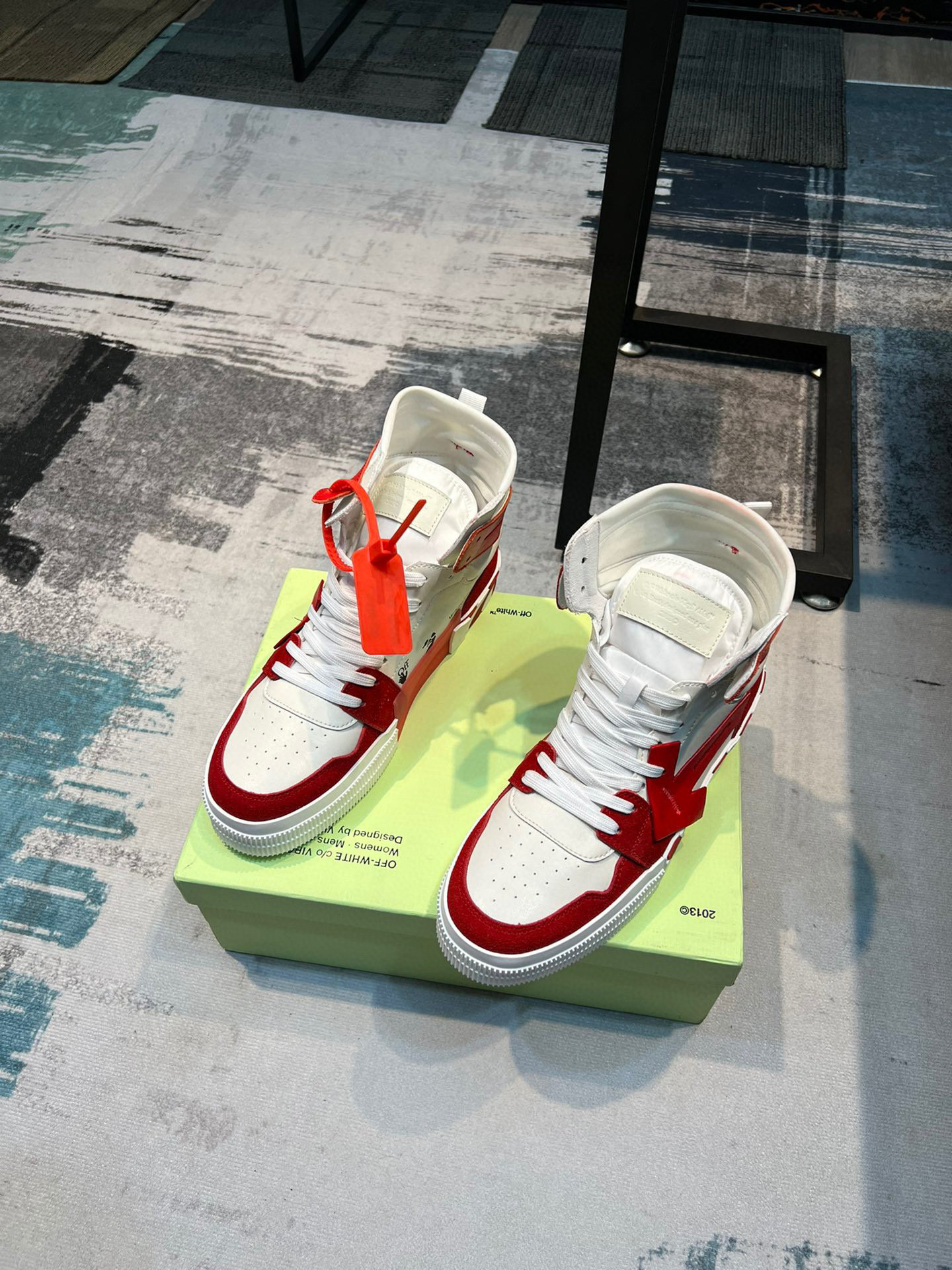 off-white high-top sneakers size 38-44 - Image 5