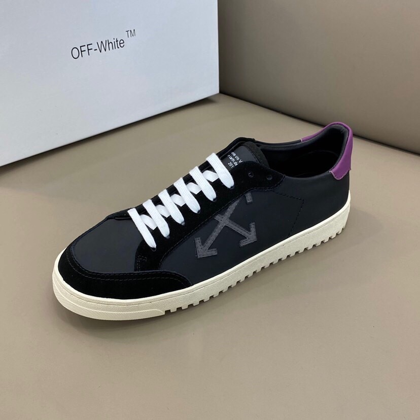 off-white casual sneakers black/purple 38-44