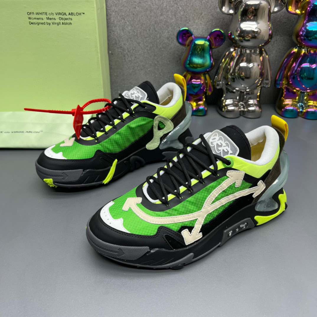 off-white sneakers 38-44 - green/black/yellow - Image 5
