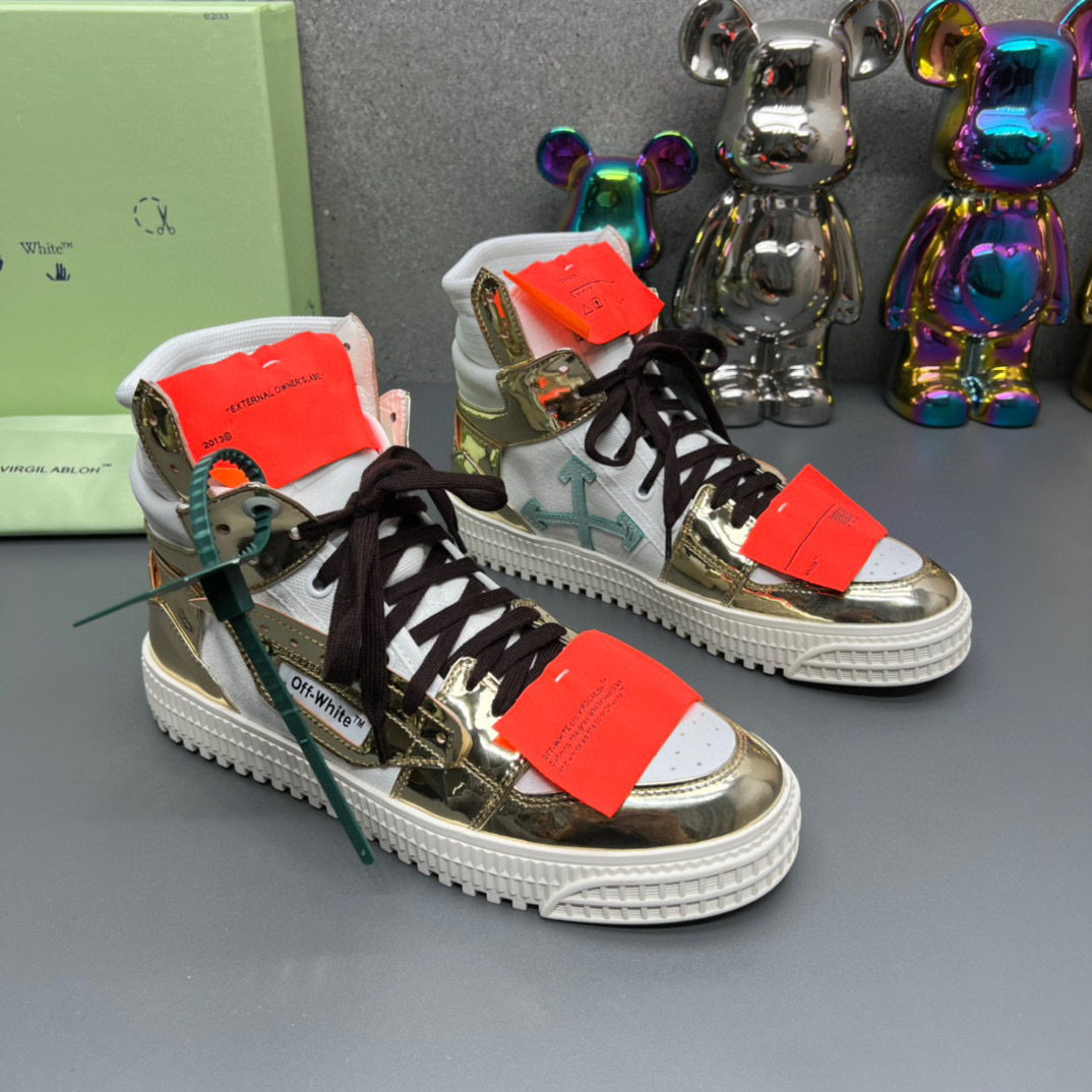 off-white™ couples sneakers 35-44 - metallic silver - Image 5