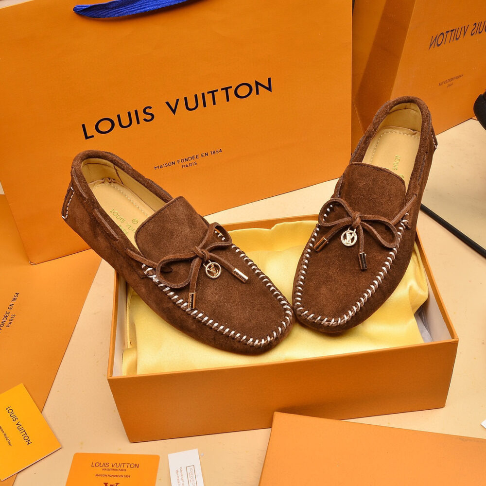 louis vuitton suede slip-on shoes size 38-44 - Image 5