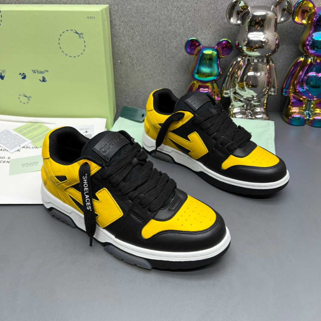 off-white yellow and black sneakers, sizes 35-44 - Image 5