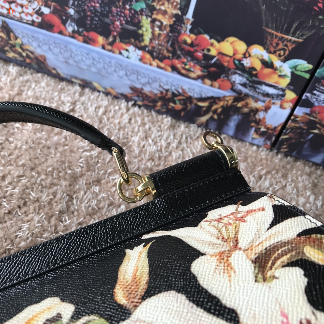 dolce & gabbana floral print handbag 25x20x12.5 cm - Image 5