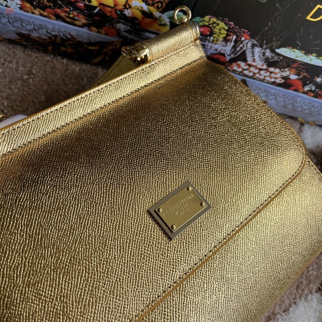dolce & gabbana gold handbag 25x20x12 cm - model 532023 - Image 5