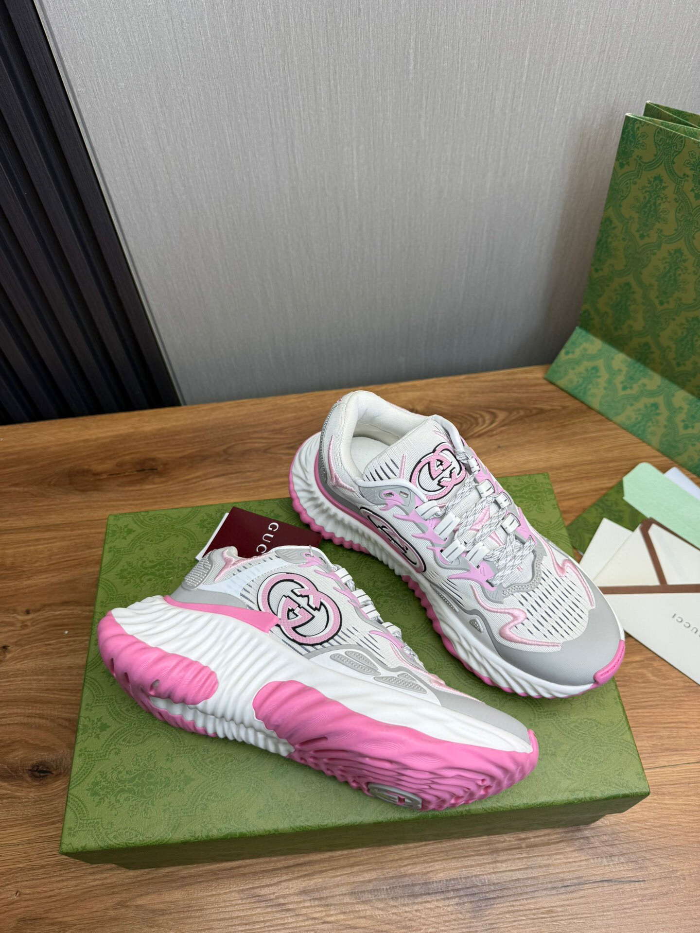 gucci g couples sneakers 35-44 8063420 - pink/gray - Image 5
