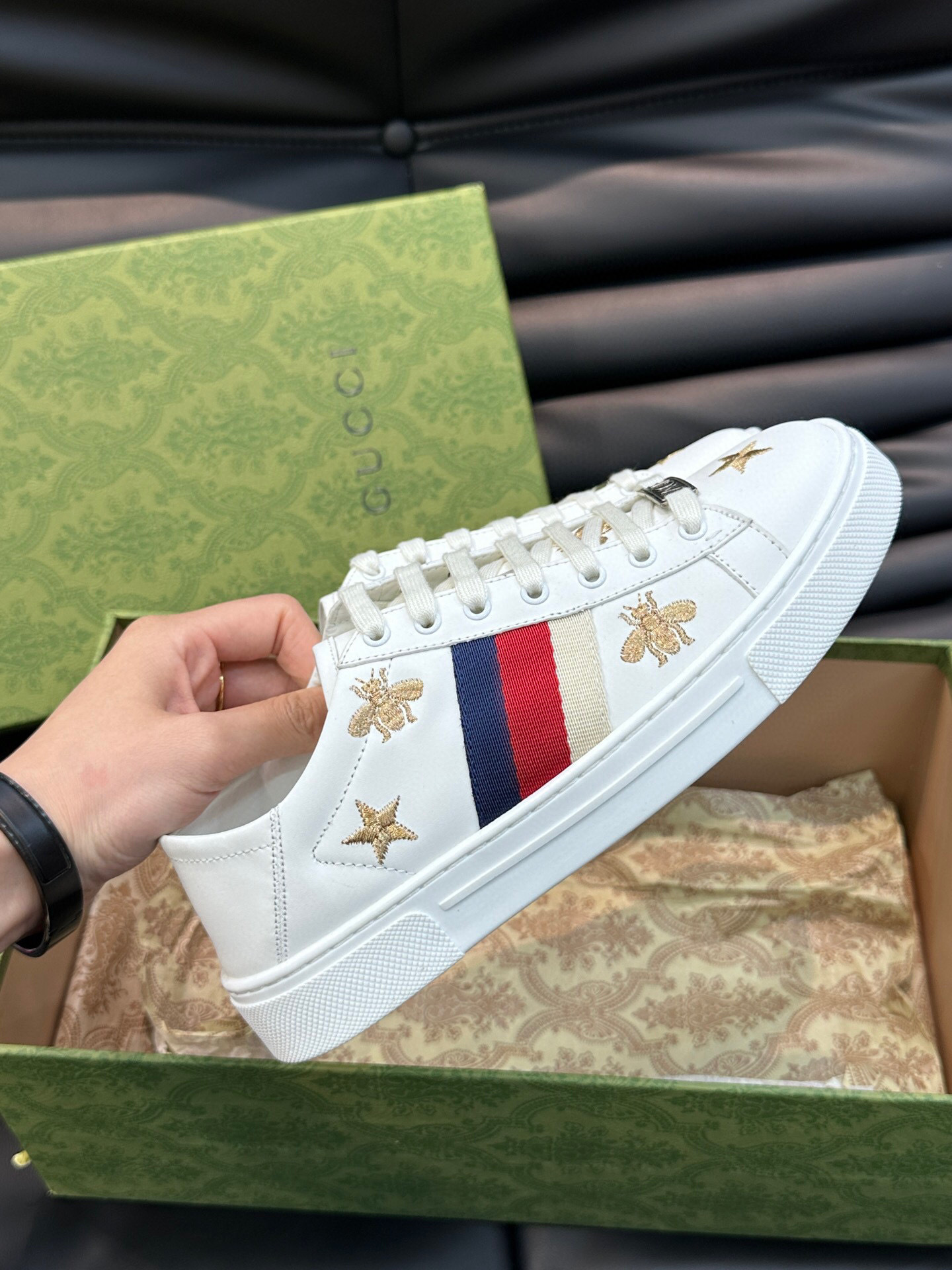 gucci ace sneakers for couples - sizes 35-44 - Image 5