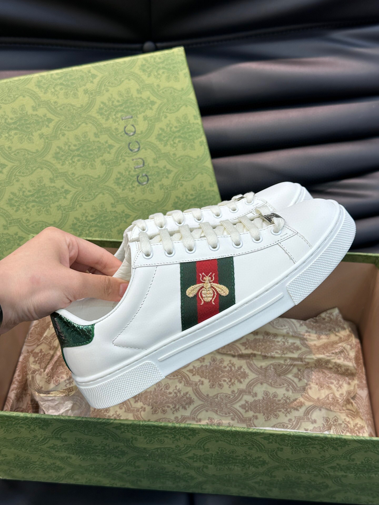 gucci ace sneakers for couples, size 35-44 - Image 5