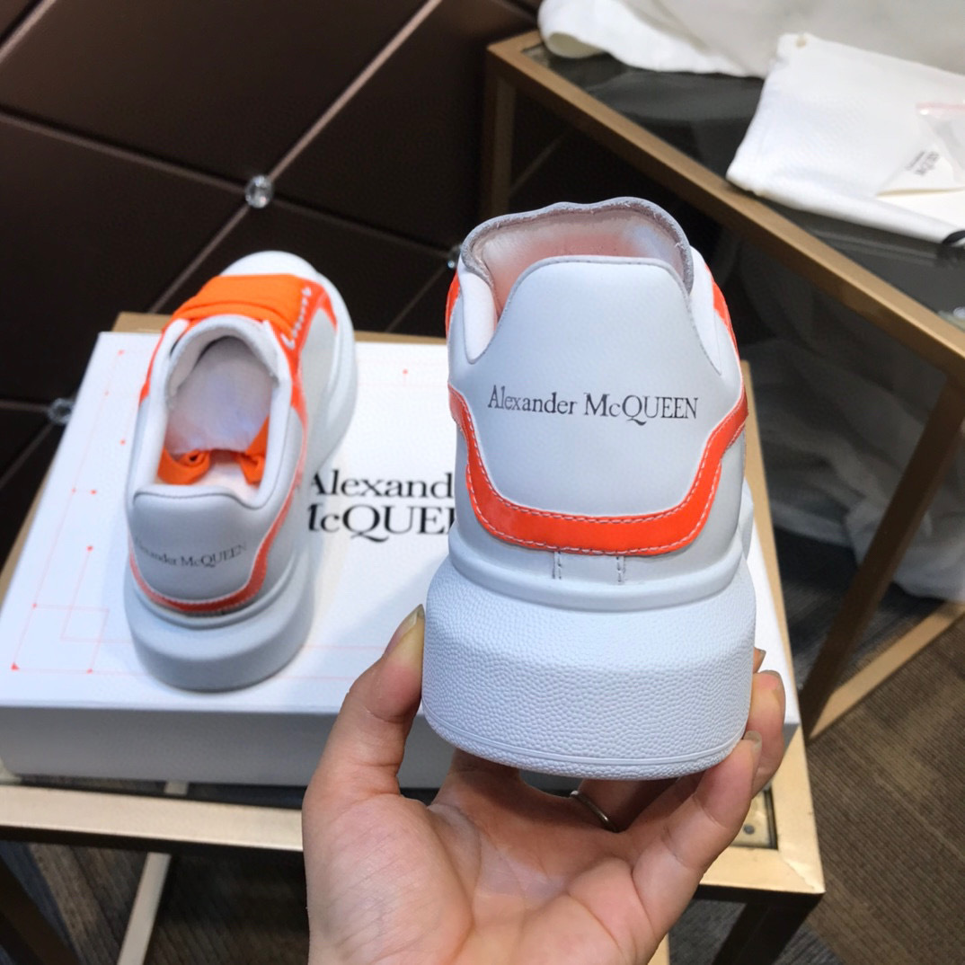 alexander mcqueen casual sneakers in white/orange, sizes 35-44 - Image 5