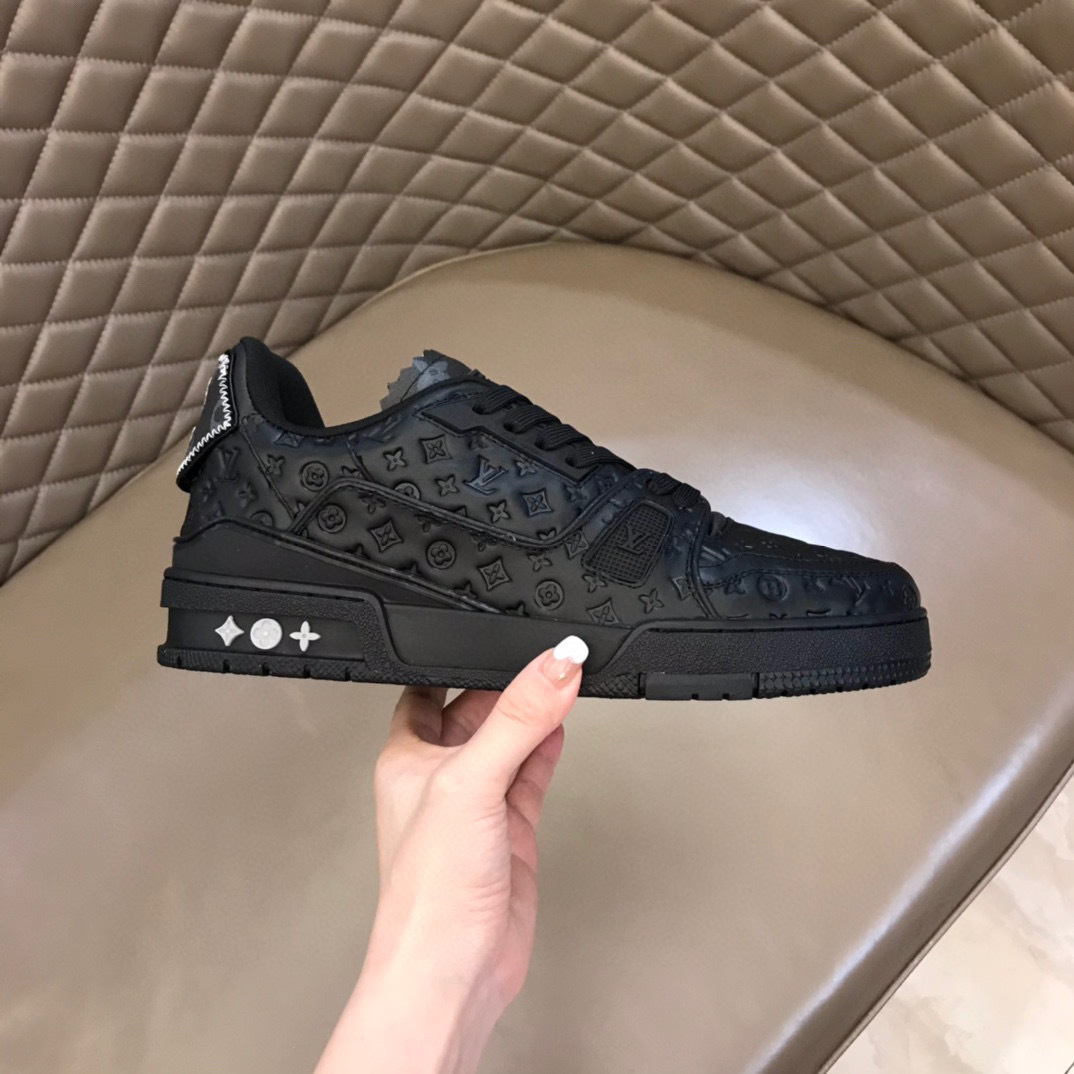 louis vuitton black casual sneakers size 38-44 - Image 5