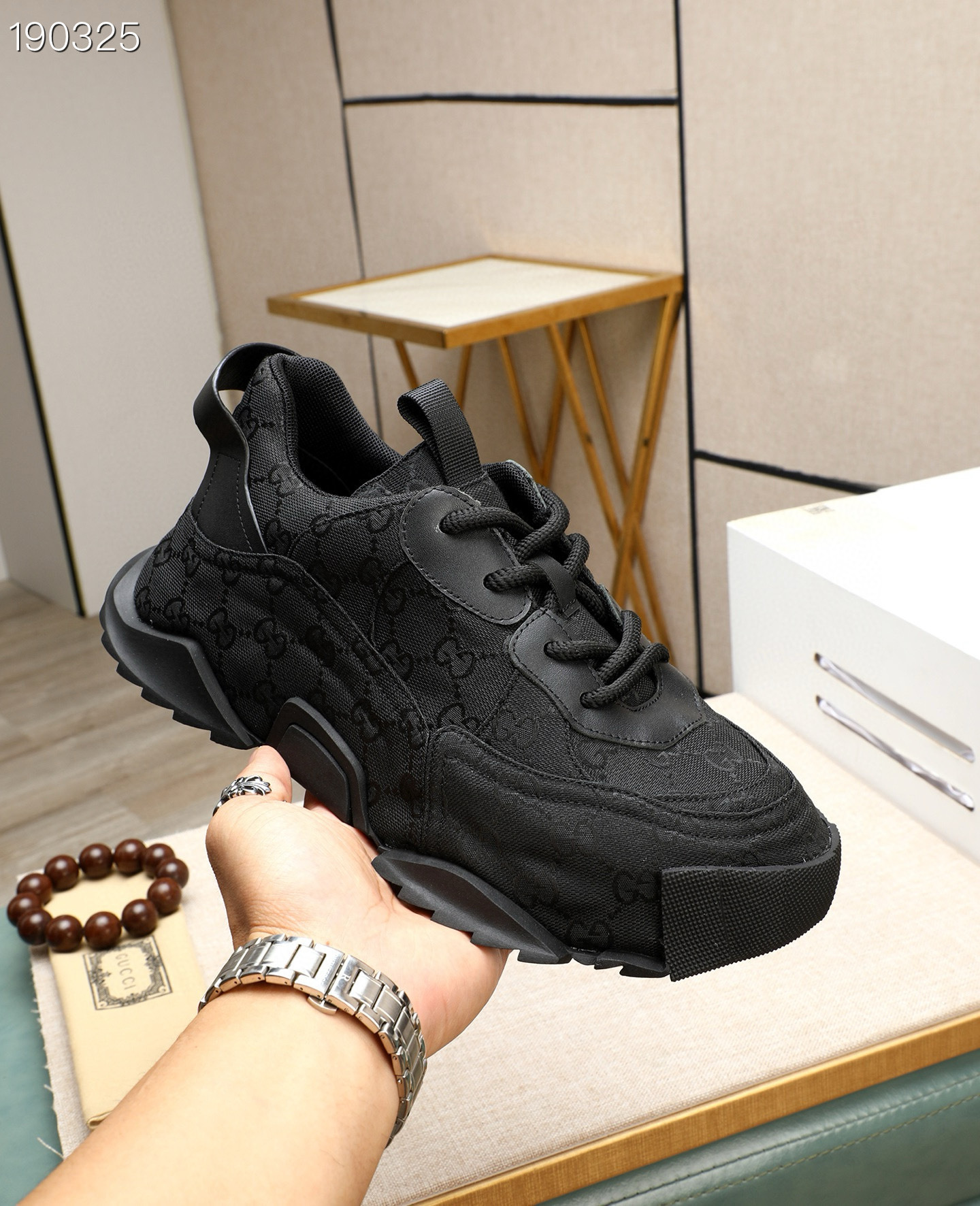 gucci black sneakers size 39-44 gtl320 - Image 5