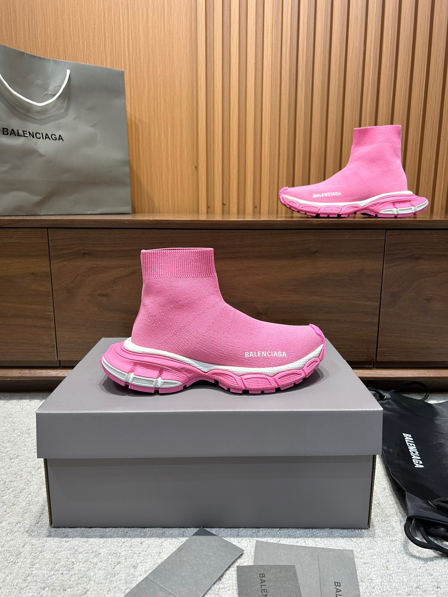 balenciaga pink sock sneakers size 35-44 - Image 5