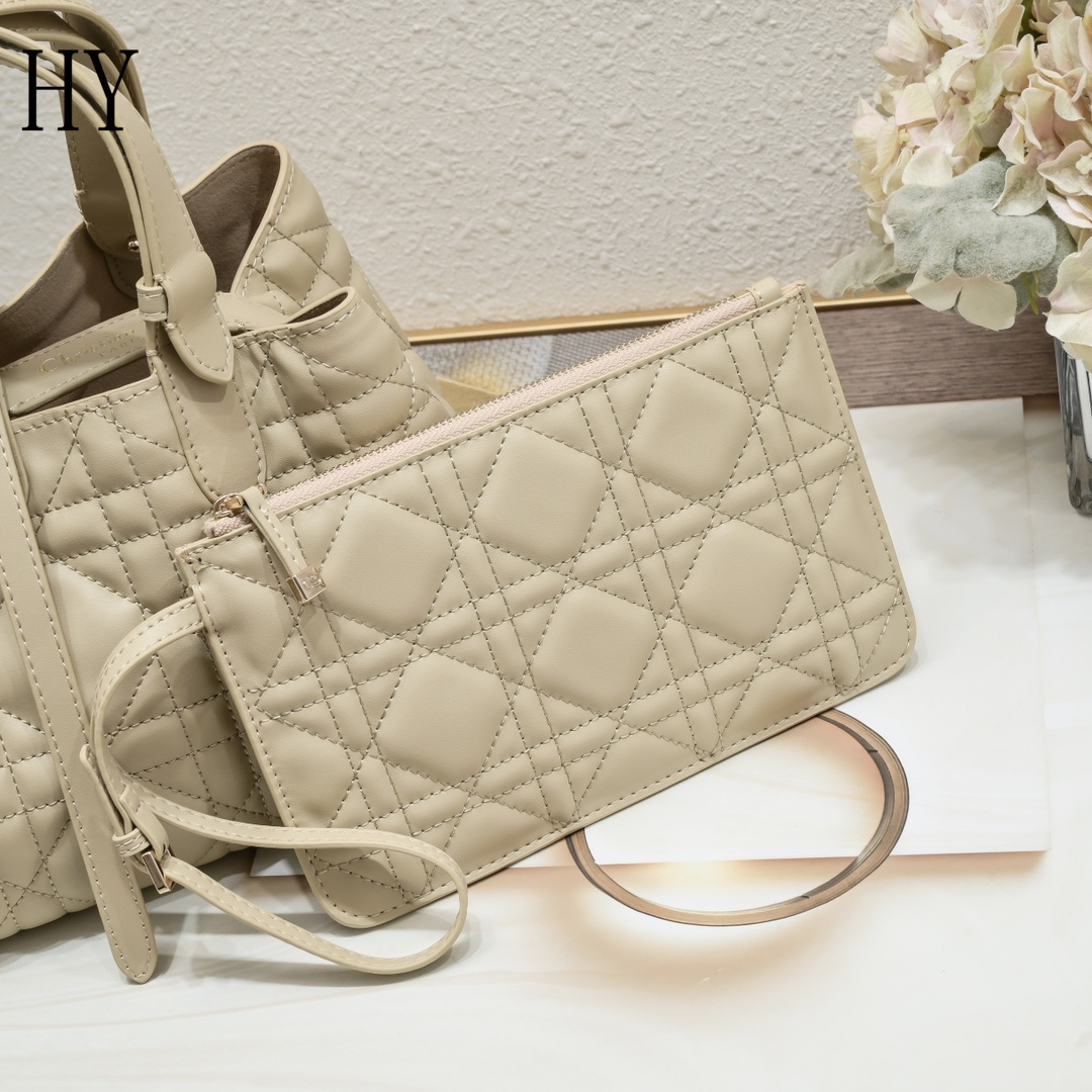 dior quilted handbag set - 23x15x15cm - Image 5