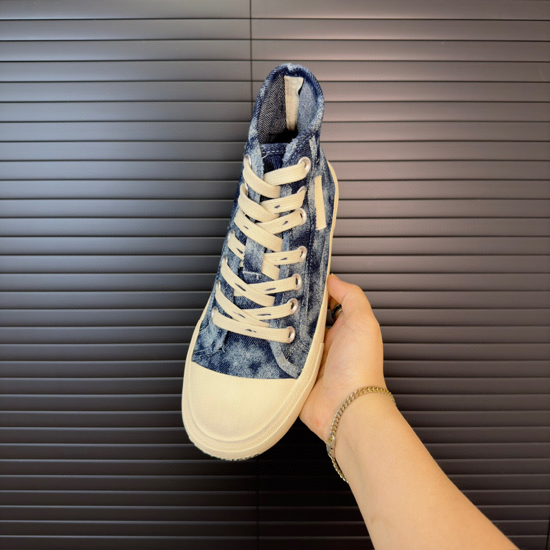 balenciaga denim high-top sneakers size 35-44 - Image 5