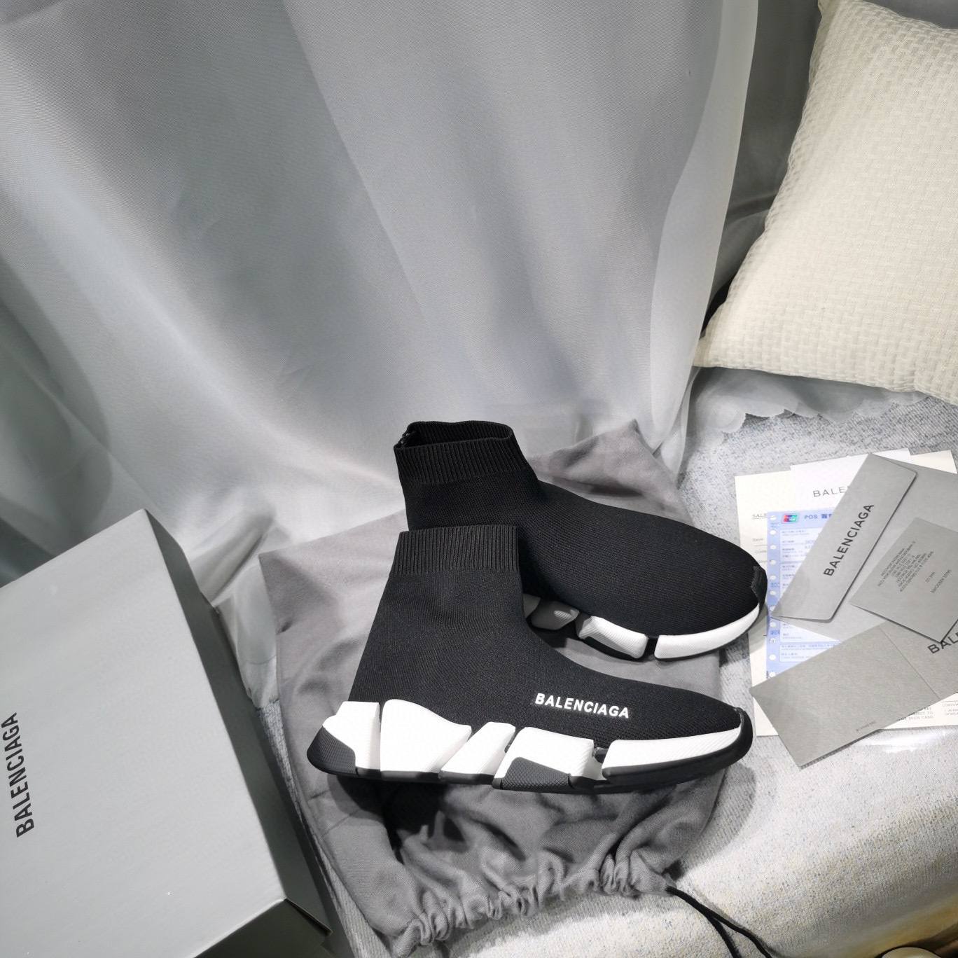 balenciaga sock sneakers for couples, size 35-44 - Image 5