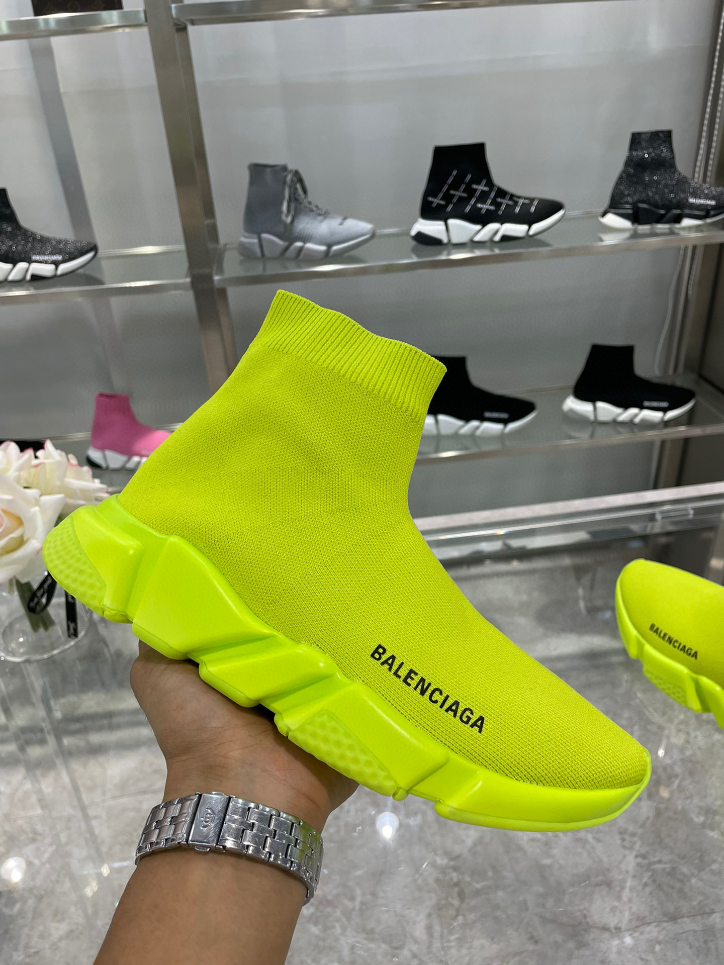 balenciaga neon sock sneakers size 35-44 - Image 5